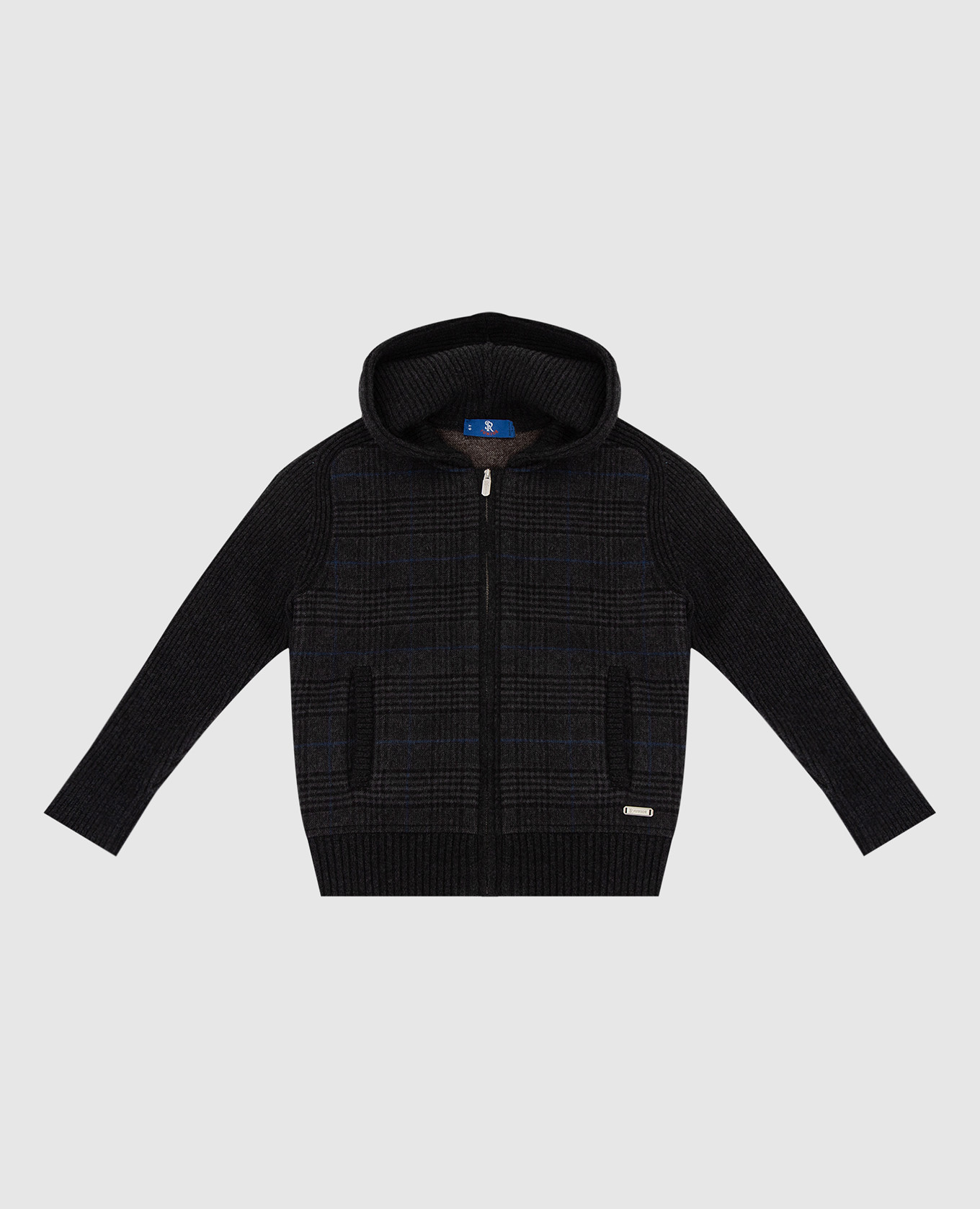 Children's dark gray cashmere cardigan with a pattern Stefano Ricci, Grey
Children's dark gray cashmere cardigan with a pattern Stefano Ricci, Grey