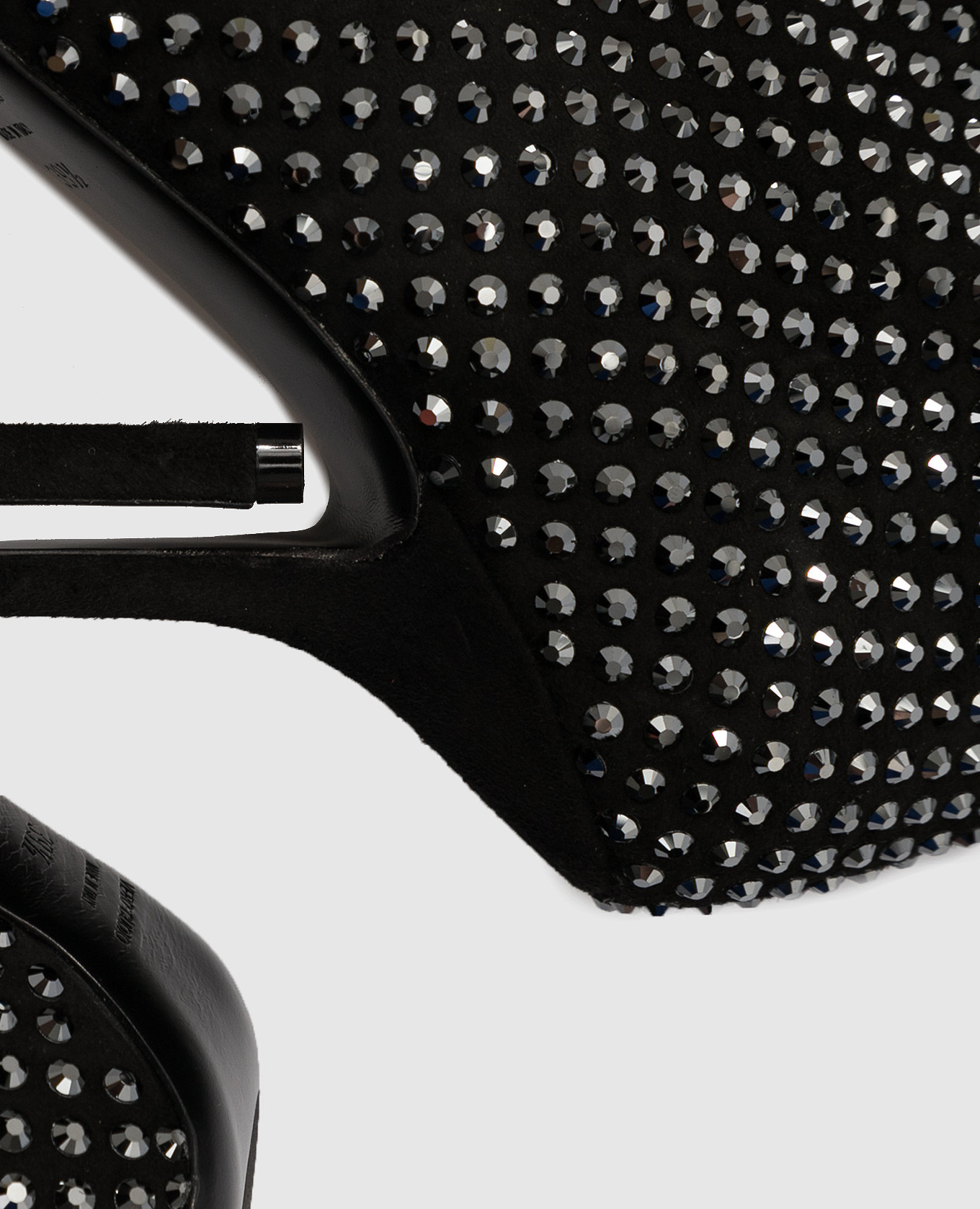 

Black suede boots in Swarovski crystals Eddy Daniele