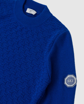 Stefano Ricci Patterned cashmere baby sweater YAK6S11G01F6SA04