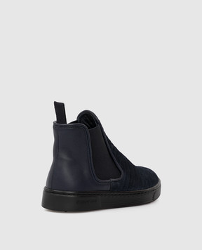 Stefano Ricci Children's suede chelsea YRU02G8109SDWY