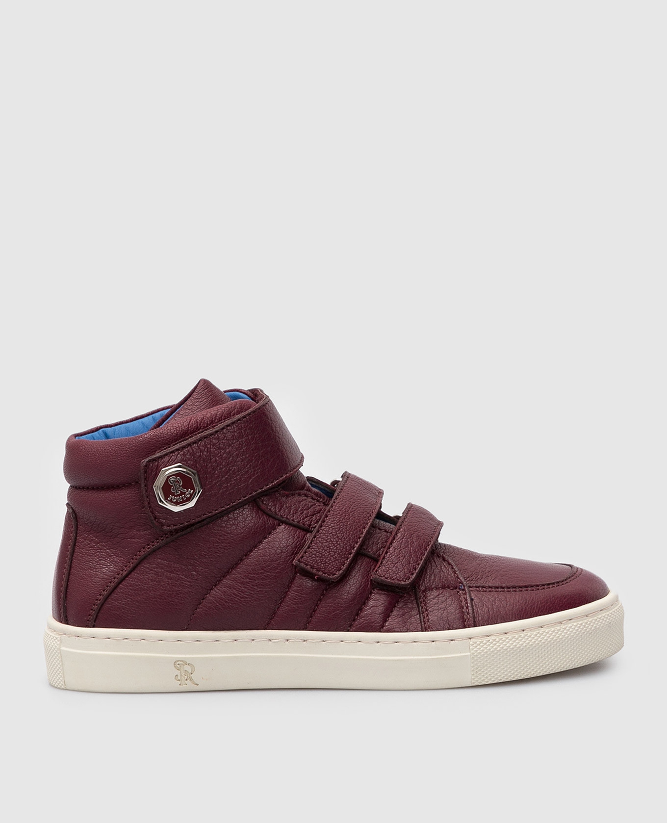 

Kid's purple leather hi-tops Stefano Ricci, Фиолетовый
