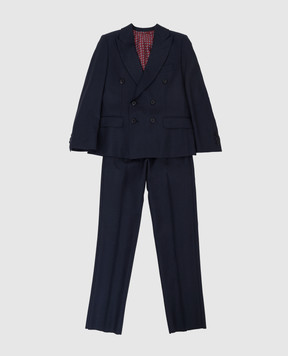 Stefano Ricci Children's wool suit Y1SF378950W803