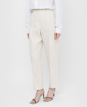 Brunello Cucinelli Light Beige Banana Pants MF591P7958