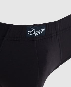 Ermenegildo Zegna Navy blue logo briefs N3L611300