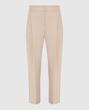 Brunello Cucinelli Light beige pleated trousers MA190P7463
