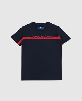 Stefano Ricci Children's T-shirt with logo embroidery YNH0200270803