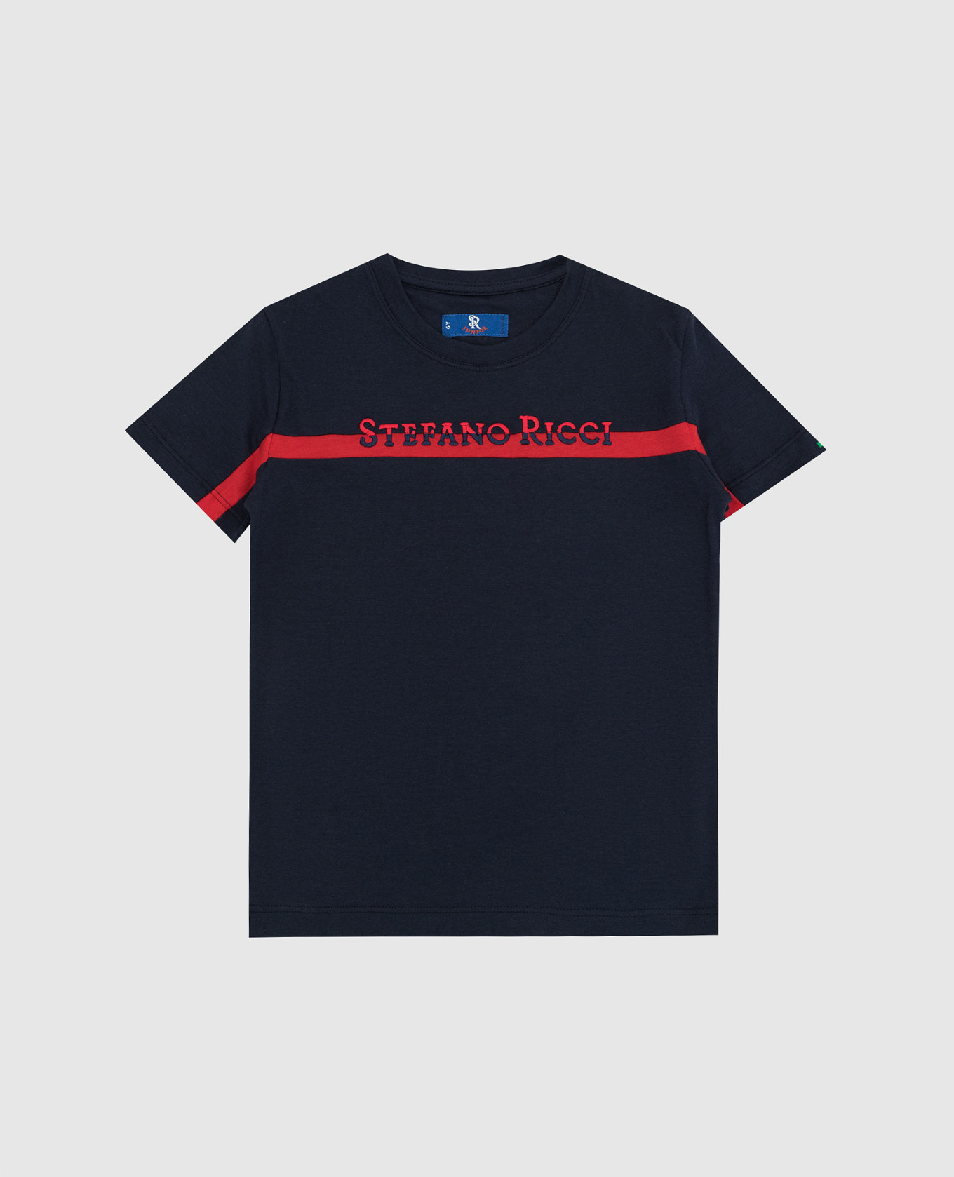 

Children's T-shirt with logo embroidery Stefano Ricci, Blue