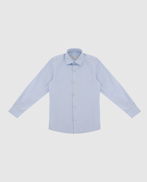 Stefano Ricci Children's blue striped shirt YC004040L1811