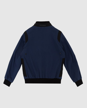 Stefano Ricci Children's dark blue silk jacket YDJ01002904502