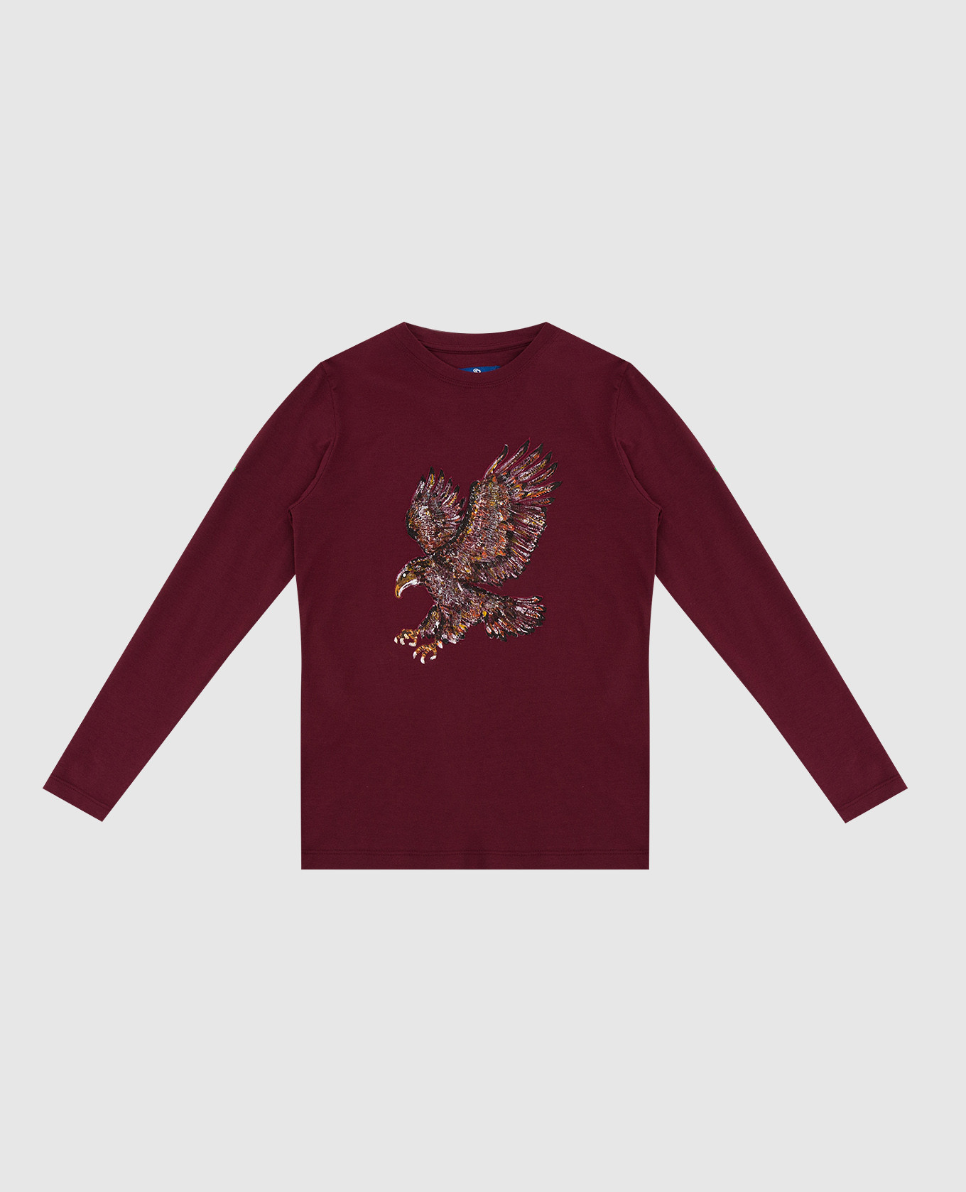 

Children's burgundy printed longsleeve Stefano Ricci