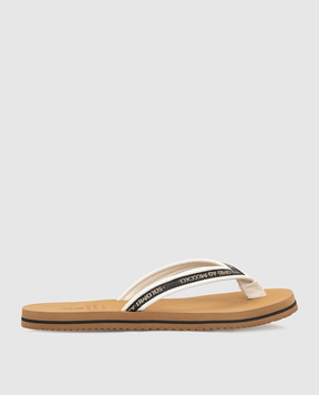 Brunello Cucinelli White flip flops MLZNIA0066
