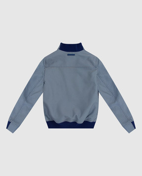 Stefano Ricci Children's light blue jacket in a pattern YAJ9200020CSMP