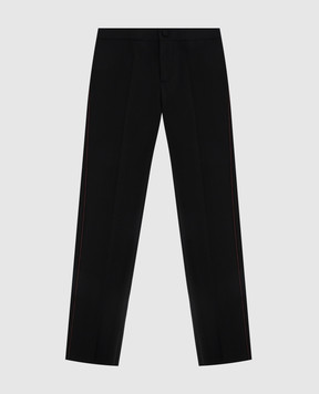 Stefano Ricci Children's wool and silk jacquard trousers Y2T2600000HC4317