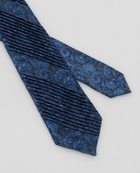 Stefano Ricci Children's blue patterned silk tie YCP1425002