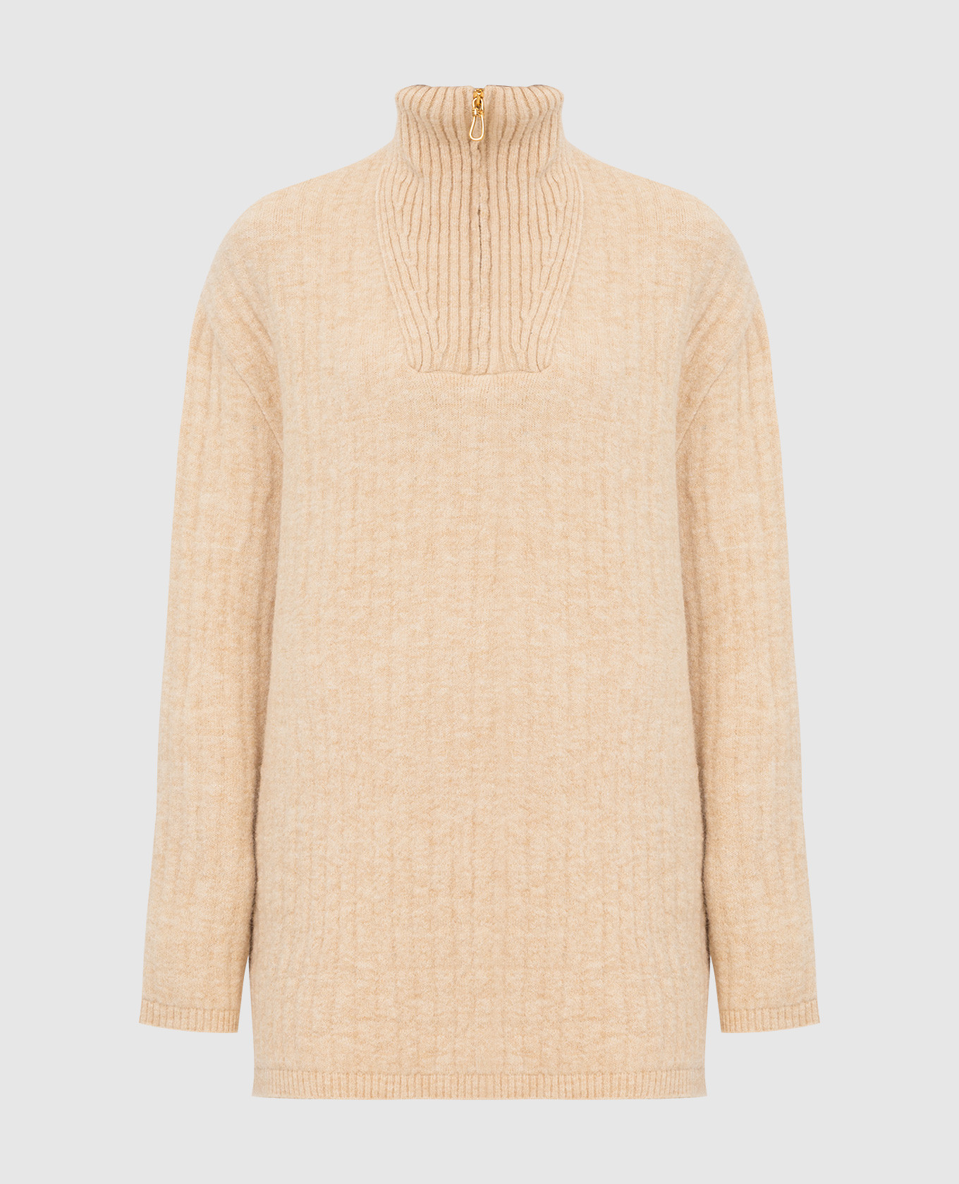 

Zitah Beige Slit Sweater Nanushka