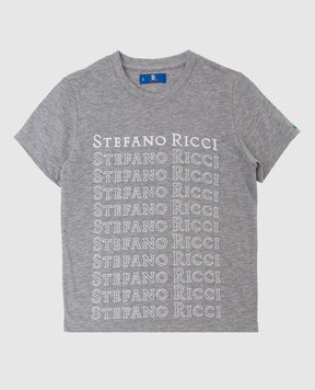 Stefano Ricci Children's T-shirt with logo print YNH1100390803