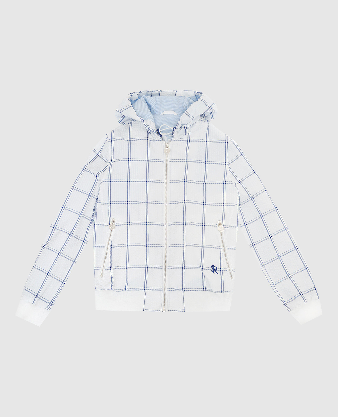 

Children's white checkered jacket Stefano Ricci