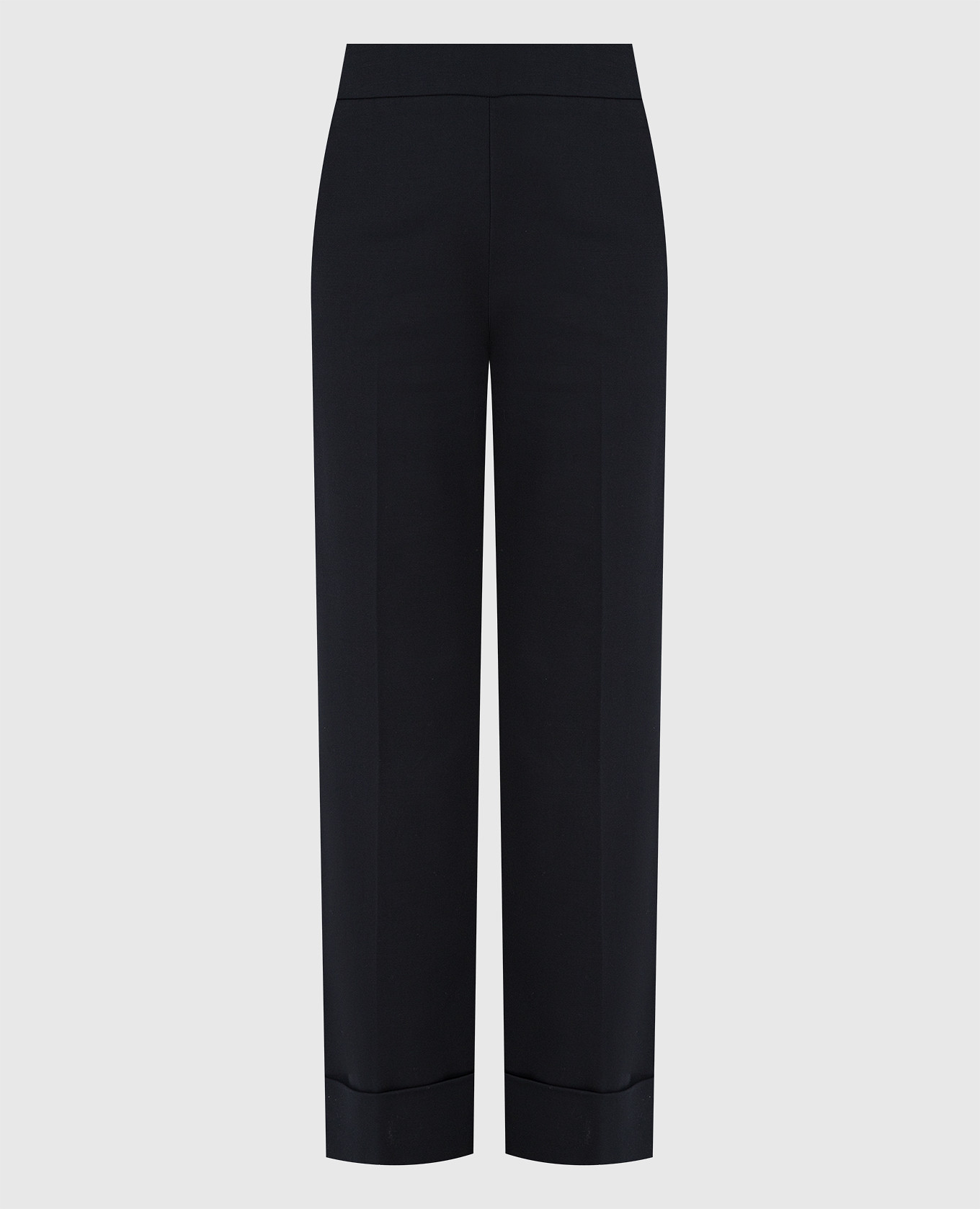 Navy cropped trousers peserico
