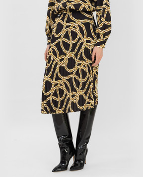 Vetements Pleated skirt in contrast print WE52SK340B