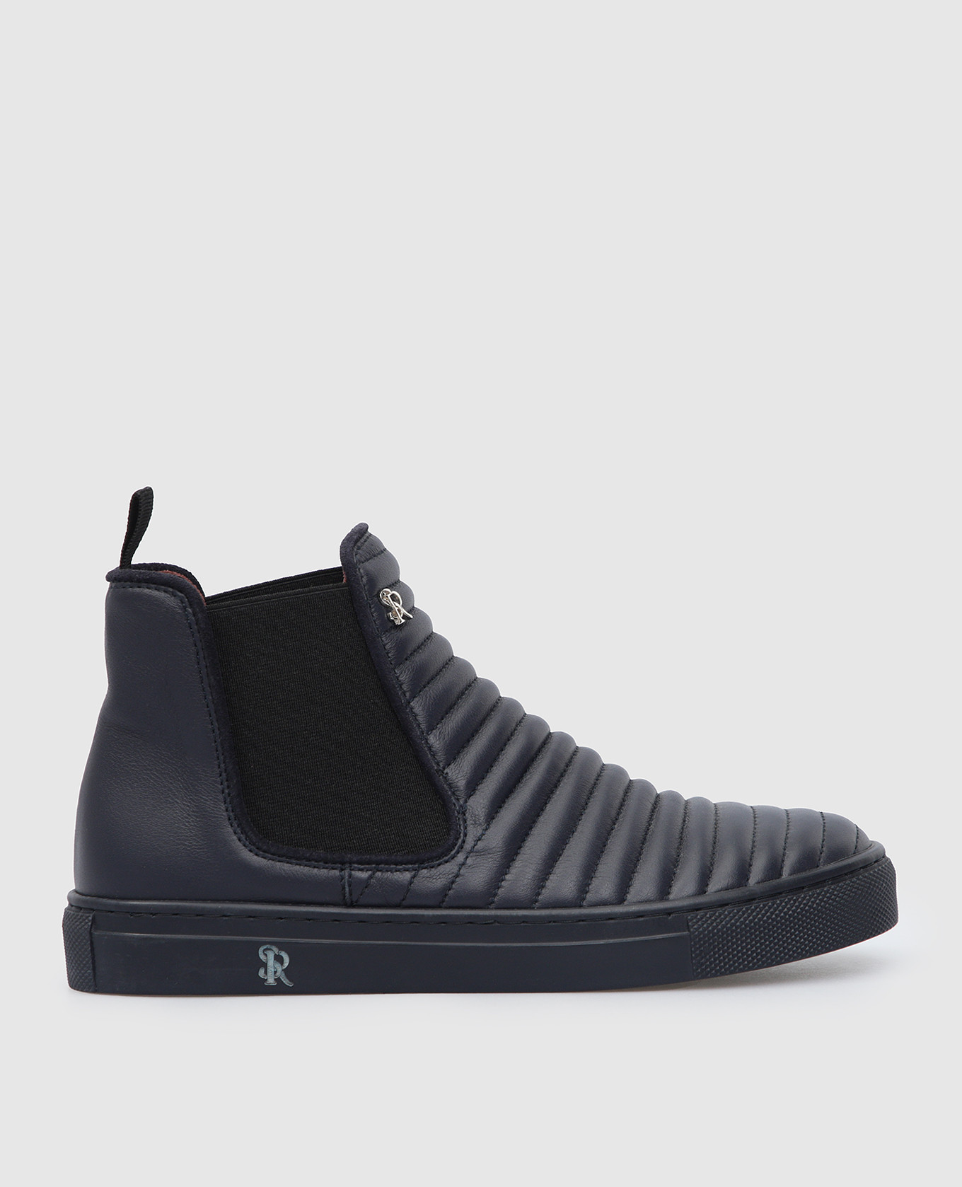 

Monogram Children's Leather Chelsea Stefano Ricci, Синий