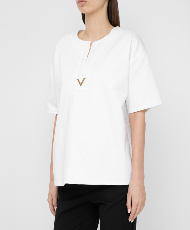 Valentino - White T-shirt VB3MG11T69W - shop with Estonia delivery