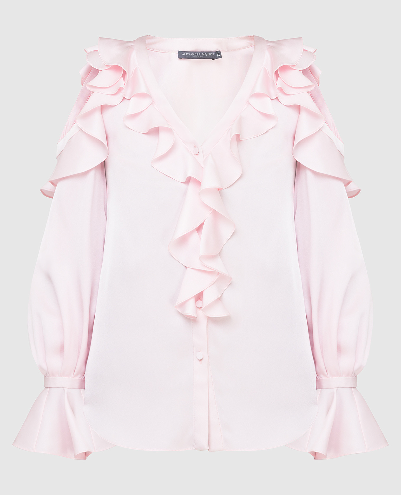 

Pink silk blouse Alexander McQueen