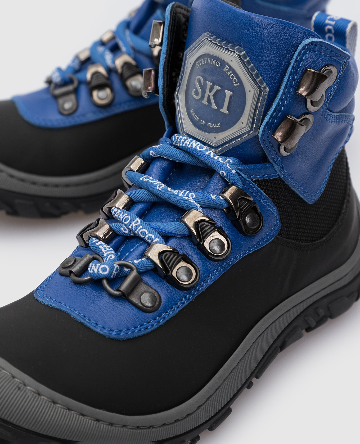 Children's blue boots with emblem Stefano Ricci 4