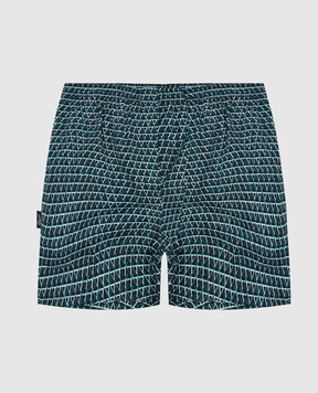 Ermenegildo Zegna Dark blue boxers in a pattern N3LE71280