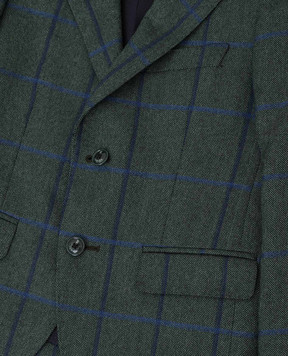 Stefano Ricci Checked cashmere jacket for children Y1RF732000HC5409