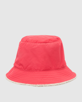 Meteo By Yves Salomon Reversible pink wool bucket hat 22WMA013XXTEWO