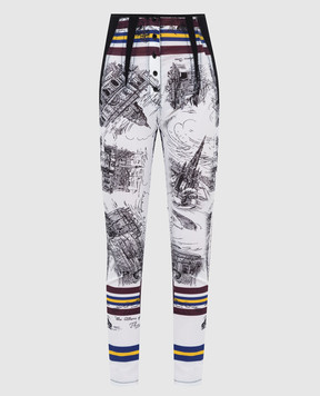 Philosophy di Lorenzo Serafini Trousers in contrasting print A03177157