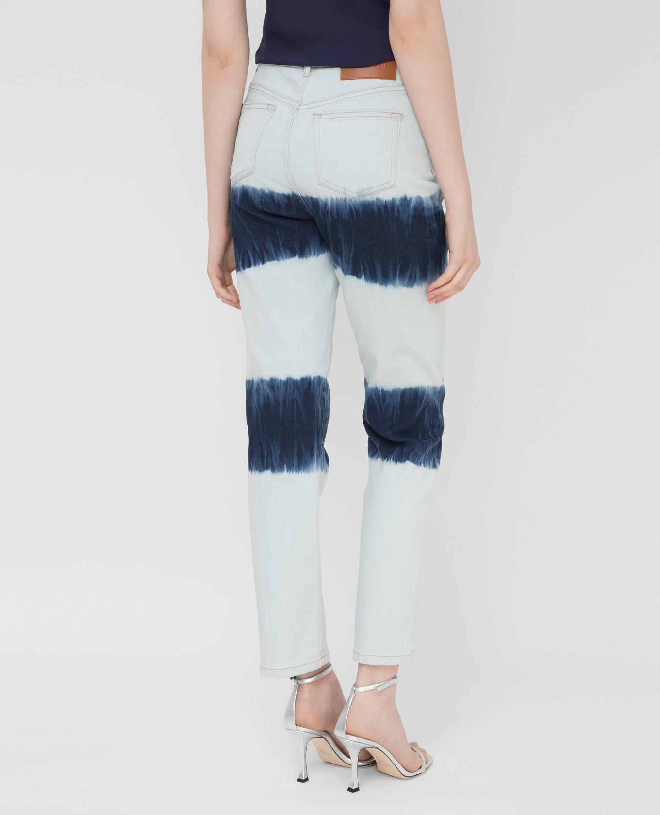 

Tie-dye jeans Twinset Actitude, Light blue