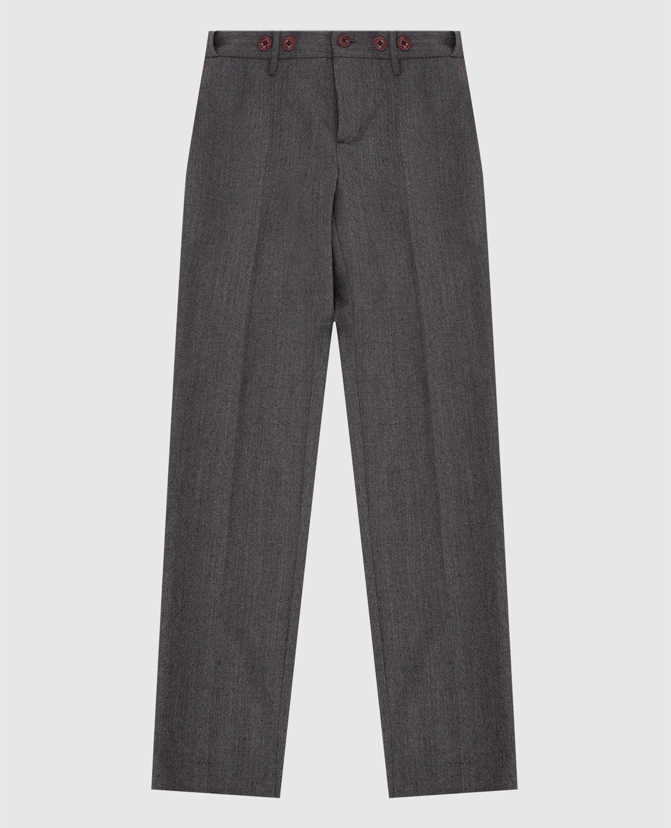 Children's gray wool trousers stefano ricci