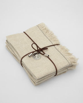 Brunello Cucinelli Serving napkin set MLAR90T004