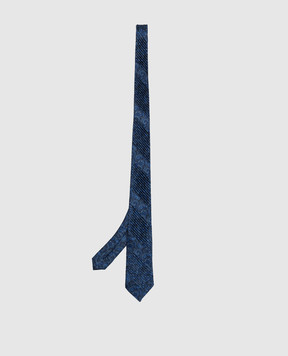 Stefano Ricci Children's blue patterned silk tie YCP1425002