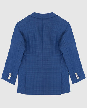 Stefano Ricci Patterned wool jacket for children Y1RF371T01HC3603