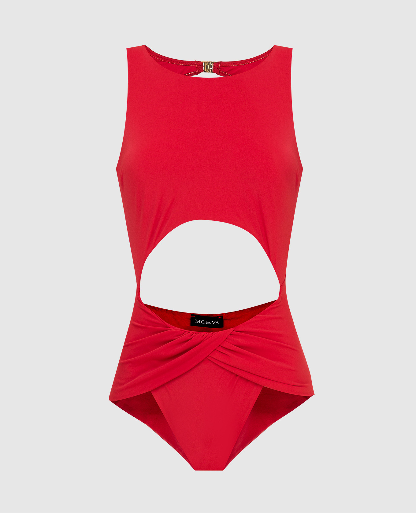 

Red Jackie Cutout Swimsuit Moeva