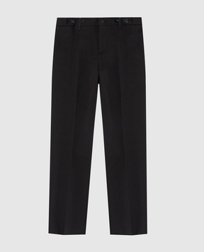 Stefano Ricci Children's black trousers Y1T90ASAL0BAR024