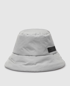 Il Gufo Children's light gray hat with a patch A21EO321N0031