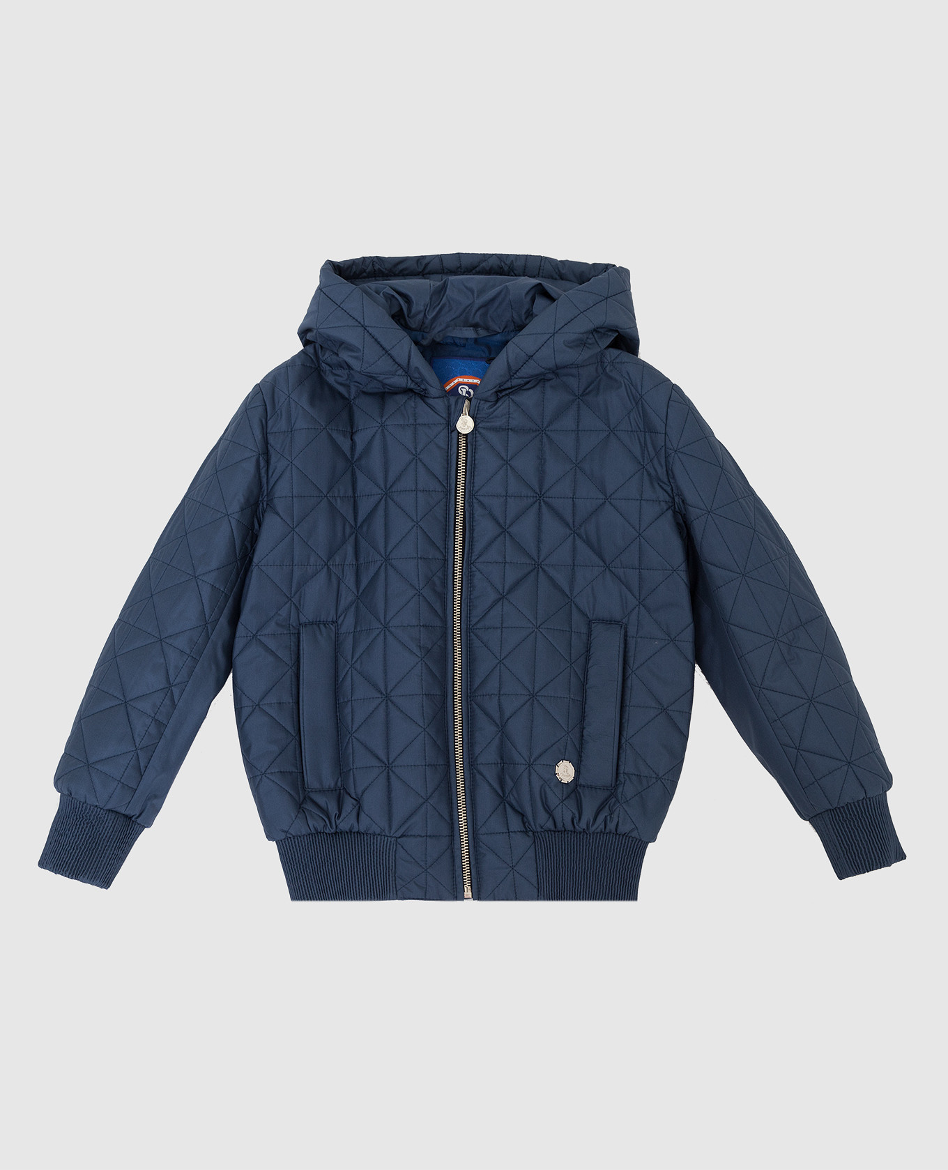 Children's dark blue silk jacket stefano ricci