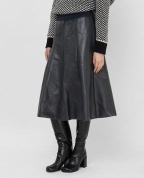 Jil Sander Leather midi skirt JSPT653570WTL01019