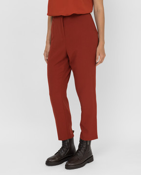 Marina Rinaldi Terracotta wool chinos RAPIDO