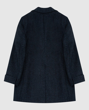 Stefano Ricci Patterned wool coat for children Y1ZFPC6L01W0014C
