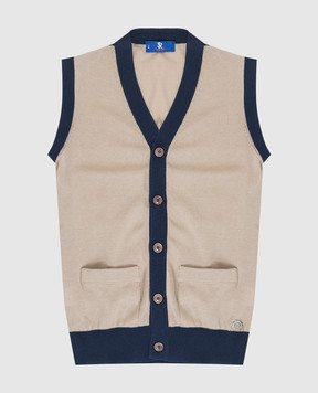 Stefano Ricci Children's beige vest K818007B06Y17216