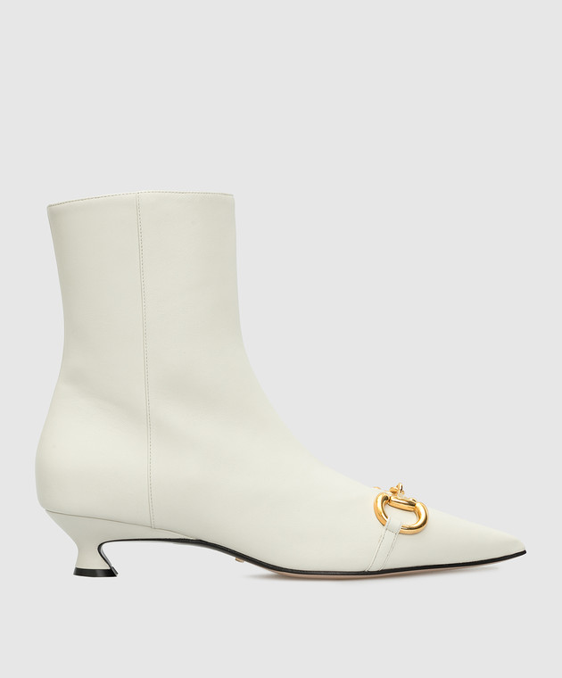 Gucci white ankle boots online