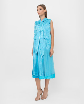 Balenciaga Silk dress in monochrome pattern 663023TKN02