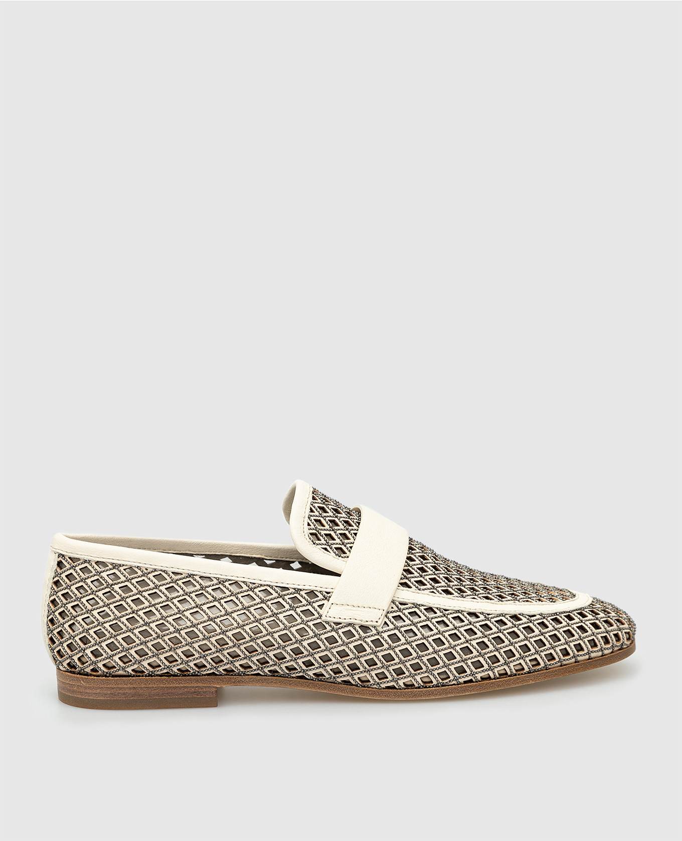 Eco brass chain loafers brunello cucinelli