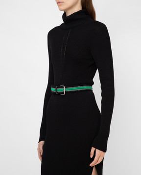 Philosophy di Lorenzo Serafini Green knitted belt A30085714