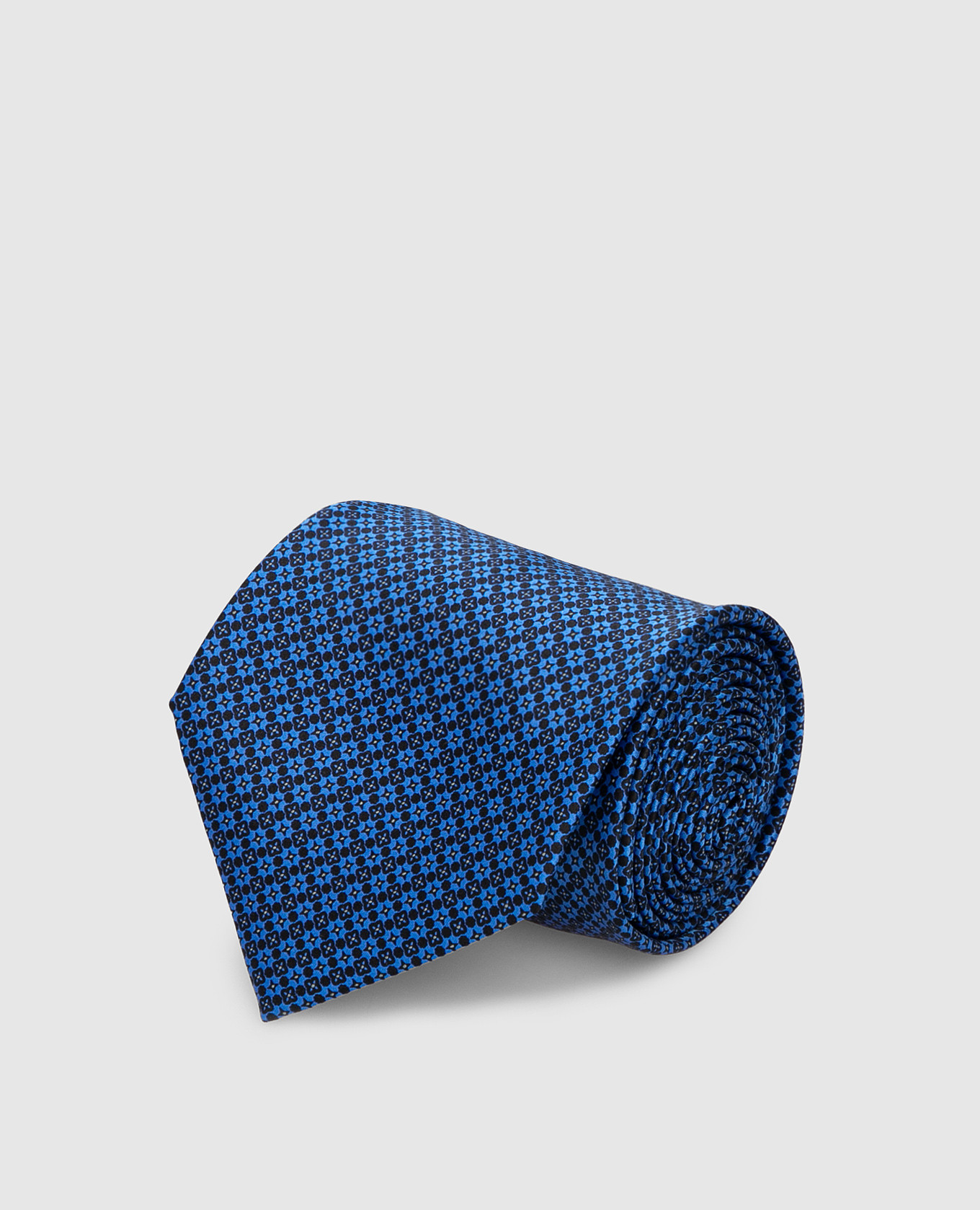 

Navy blue patterned silk tie Stefano Ricci