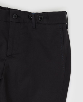 Stefano Ricci Children's black trousers Y1T90ASAL0BAR024